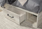 Cambeck Twin Panel Bed with 4 Storage Drawers with Mirrored Dresser