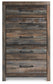 Drystan Full Bookcase Bed with 4 Storage Drawers with Mirrored Dresser, Chest and Nightstand
