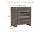 Drystan King Panel Headboard Bed with Mirrored Dresser, Chest and Nightstand