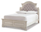 Realyn Full Panel Bed with Mirrored Dresser