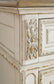 Realyn Full Panel Bed with Mirrored Dresser