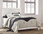 Paxberry Queen Panel Bed with Mirrored Dresser