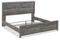 Bronyan King Panel Bed with Mirrored Dresser