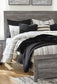 Bronyan King Panel Bed with Mirrored Dresser