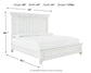 Kanwyn Queen Panel Bed with Mirrored Dresser, Chest and Nightstand