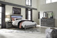 Baystorm Queen Panel Bed with Mirrored Dresser and Nightstand