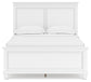 Fortman Full Panel Bed with Mirrored Dresser