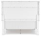 Fortman Full Panel Bed with Mirrored Dresser
