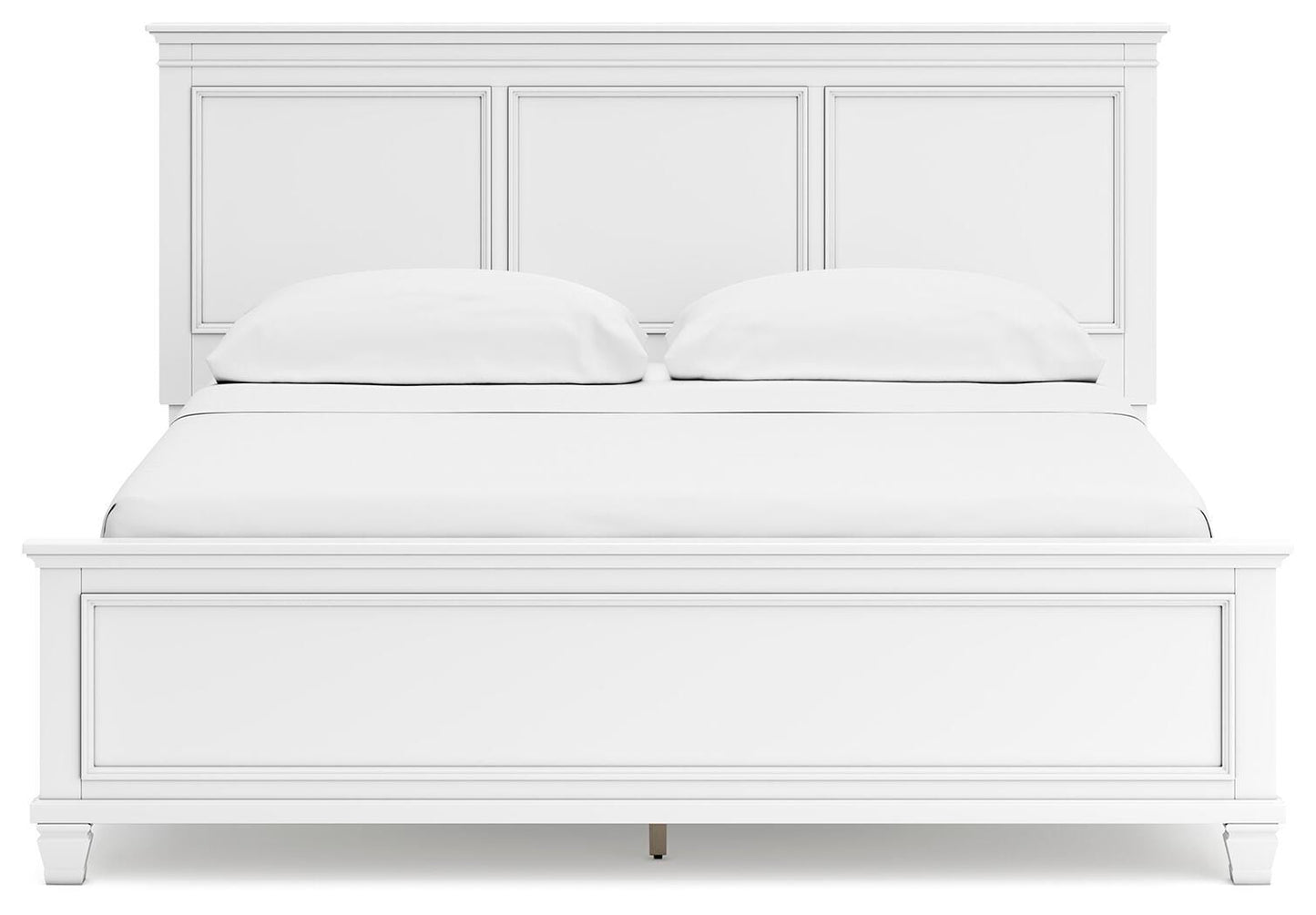 Fortman California King Panel Bed with Mirrored Dresser