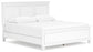 Fortman King Panel Bed with Mirrored Dresser and Nightstand