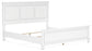 Fortman King Panel Bed with Mirrored Dresser and Nightstand