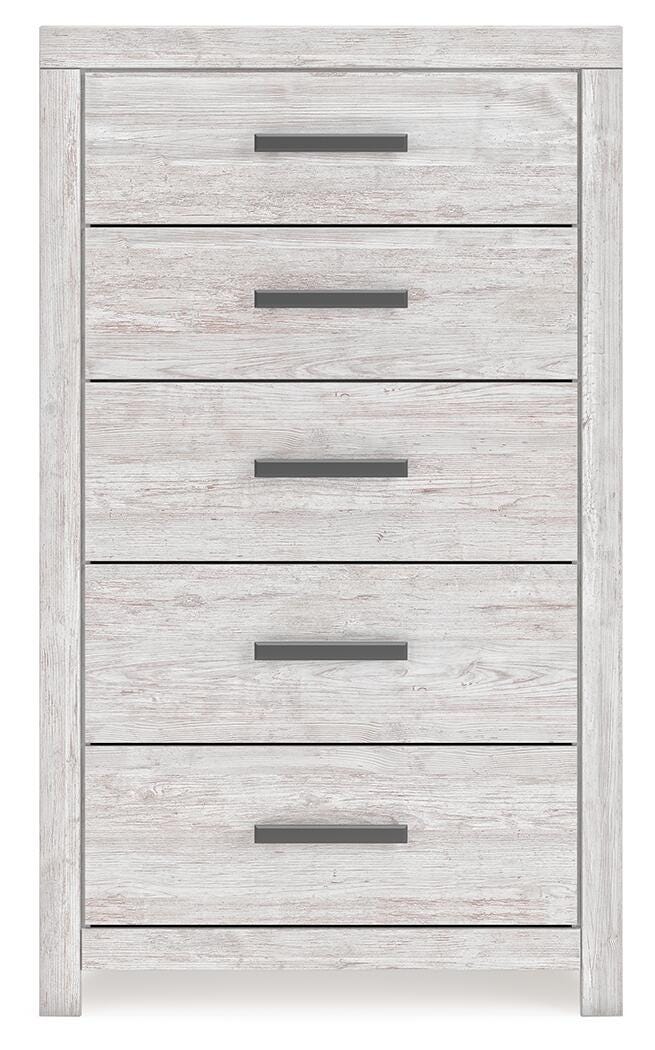 Cayboni Full Panel Bed, Dresser, Mirror, Chest and Nightstand