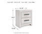 Cayboni Full Panel Bed, Dresser, Mirror, Chest and Nightstand