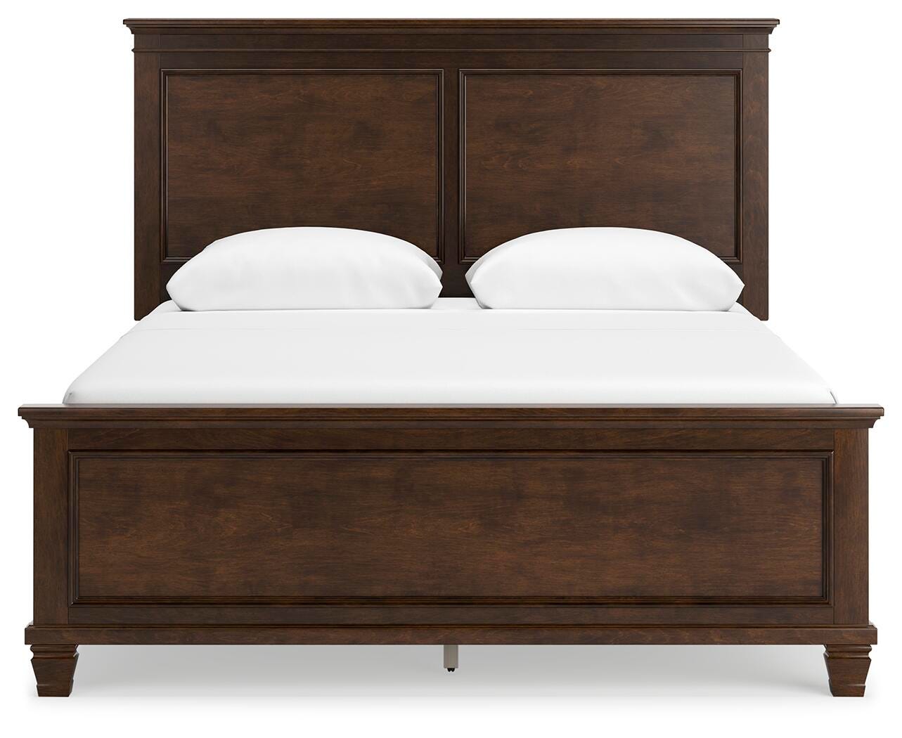 Danabrin Queen Panel Bed with Mirrored Dresser, Chest and Nightstand