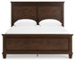 Danabrin Queen Panel Bed with Mirrored Dresser, Chest and Nightstand