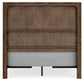 Cabalynn Queen Panel Bed with Storage with Mirrored Dresser
