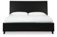 Danziar Queen Panel Bed with Mirrored Dresser
