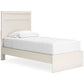 Stelsie Twin Panel Bed with Mirrored Dresser and Nightstand