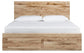 Hyanna King Panel Storage Bed with 1 Under Bed Storage Drawer, Dresser, Mirror and Nightstand