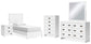 Binterglen Twin Panel Bed, Dresser, Mirror, Chest and Nightstand