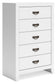 Binterglen Twin Panel Bed, Dresser, Mirror, Chest and Nightstand