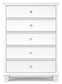 Fortman Full Panel Bed with Mirrored Dresser, Chest and Nightstand