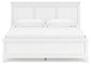 Fortman King Panel Bed with Mirrored Dresser, Chest and Nightstand