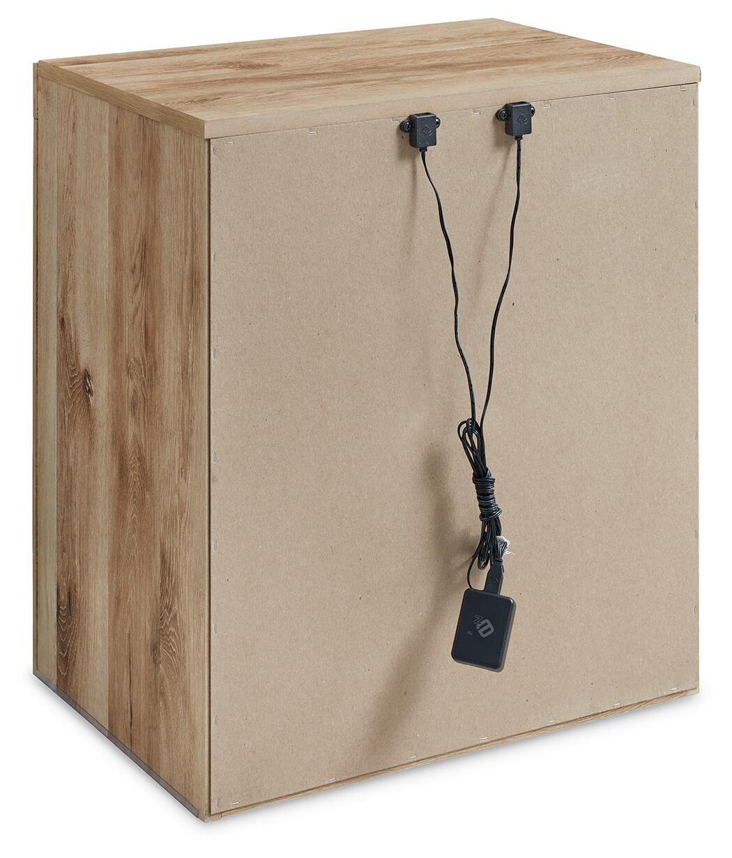 Hyanna Queen Panel Bed with 2 Side Storage, Dresser, Mirror and Nightstand