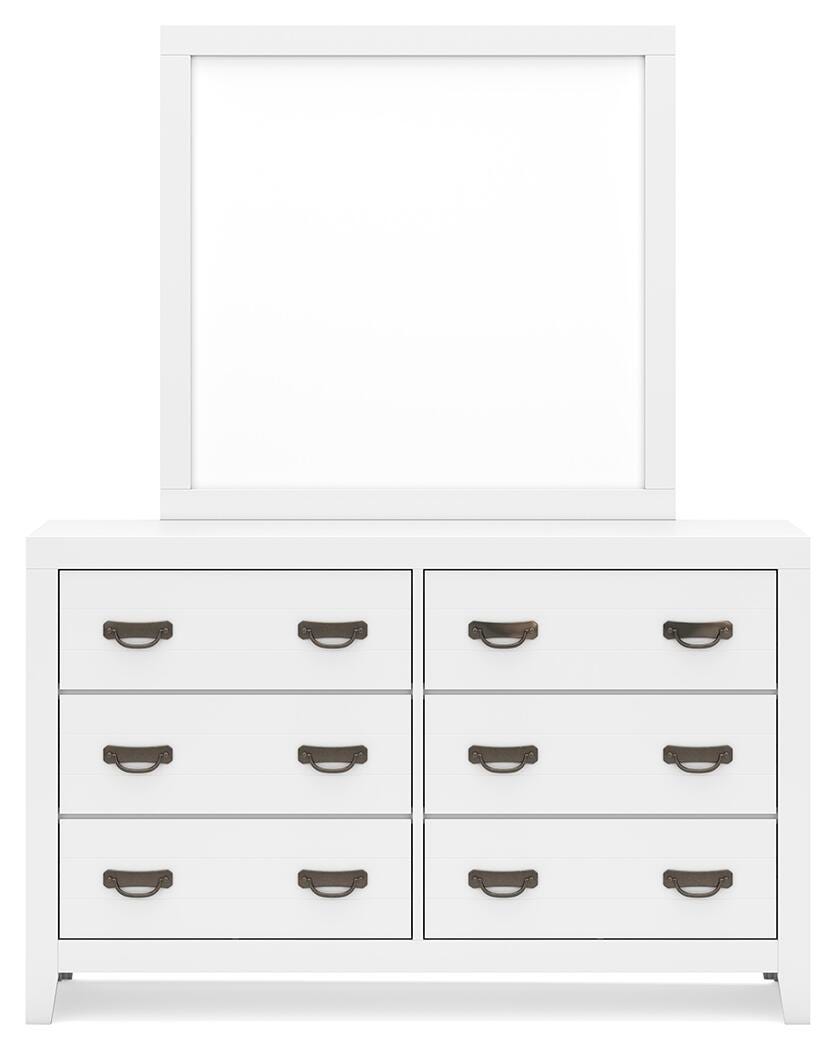 Binterglen King Panel Bed, Dresser, Mirror, Chest and Nightstand