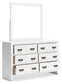 Binterglen King Panel Bed, Dresser, Mirror, Chest and Nightstand