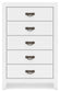 Binterglen King Panel Bed, Dresser, Mirror, Chest and Nightstand