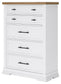 Ashbryn Queen Panel Storage Bed, Dresser, Mirror, Chest and Nightstand