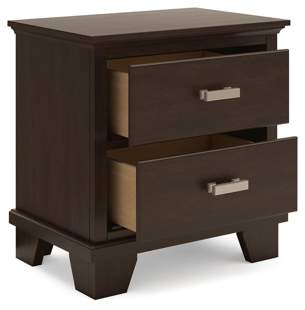 Covetown California King Panel Bed, Dresser, Mirror, Chest and Nightstand