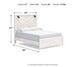 Gerridan Queen Panel Bed with Mirrored Dresser