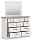 Ashbryn King Panel Storage Bed, Dresser, Mirror and Nightstand