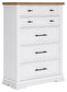 Ashbryn King Panel Storage Bed, Dresser, Mirror, Chest and Nightstand