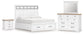 Ashbryn California King Panel Storage Bed, Dresser, Mirror and Nightstand