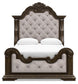 Maylee Queen Upholstered Bed, Dresser, Mirror, Chest and Nightstand