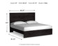 Belachime King Panel Bed with Mirrored Dresser
