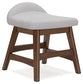 Lyncott Home Office Desk with Chair and Storage