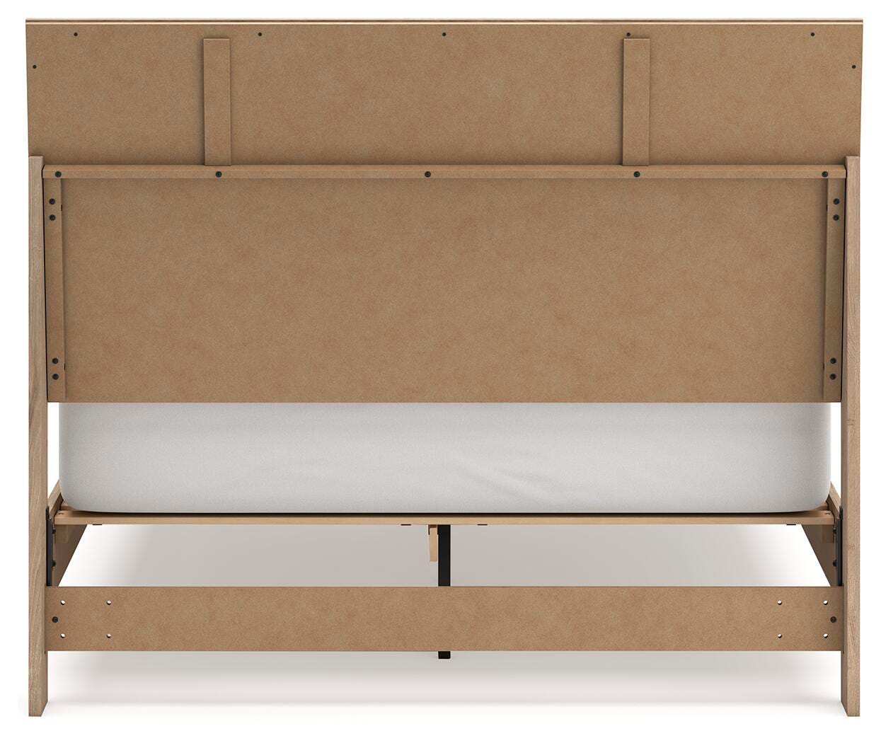 Cielden Queen Panel Bed with Mirrored Dresser and Nightstand