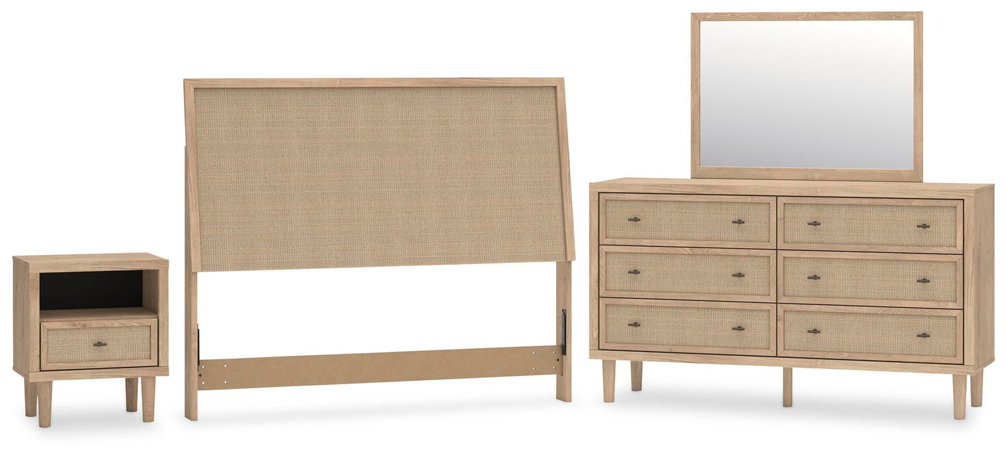 Cielden Queen Panel Headboard, Dresser, Mirror and Nightstand