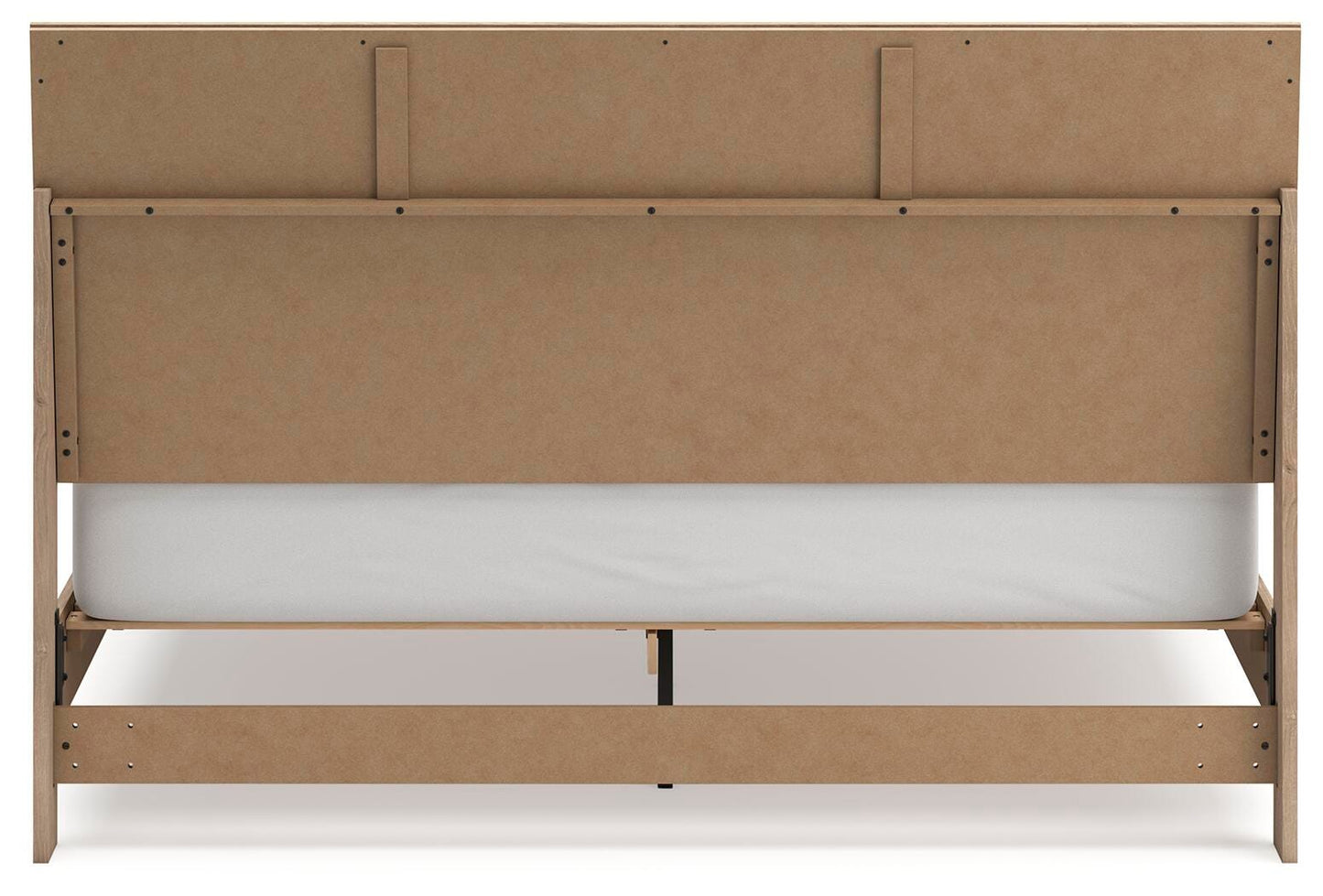 Cielden King Panel Bed with Mirrored Dresser