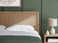 Cielden King Panel Bed with Mirrored Dresser