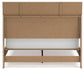 Cielden Queen Panel Bed with Mirrored Dresser