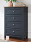 Landocken Queen Panel Bed, Dresser, Mirror, Chest and Nightstand