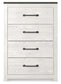 Gerridan King Panel Bed with Mirrored Dresser, Chest and Nightstand