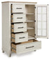 Shaybrock California King Panel Bed, Dresser, Mirror, Chest and Nightstand