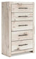 Lawroy Queen Panel Bed, Dresser, Mirror, Chest and Nightstand