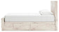 Lawroy Queen Panel Bed with Storage, Dresser and Mirror